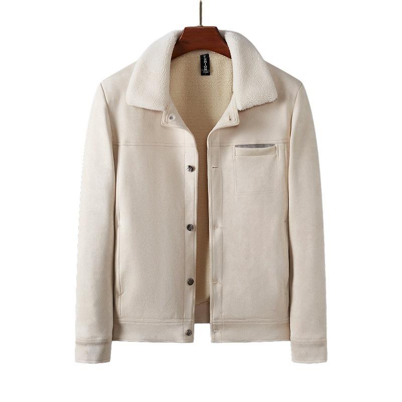 Men's Suede Jacket Autumn Casual Denim Jacket Men's Simple Jacket