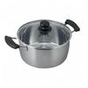 Wahei Freiz Two-handed Pot 22cm Stainless Steel with Glass Lid IH/Gas Compatible Recido RR-6890