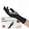 100pcs Black Nitrile Disposable Gloves - Waterproof Durable Non-Medical Gloves S/M/L/XL for Kitchen Bathroom Home Cleaning