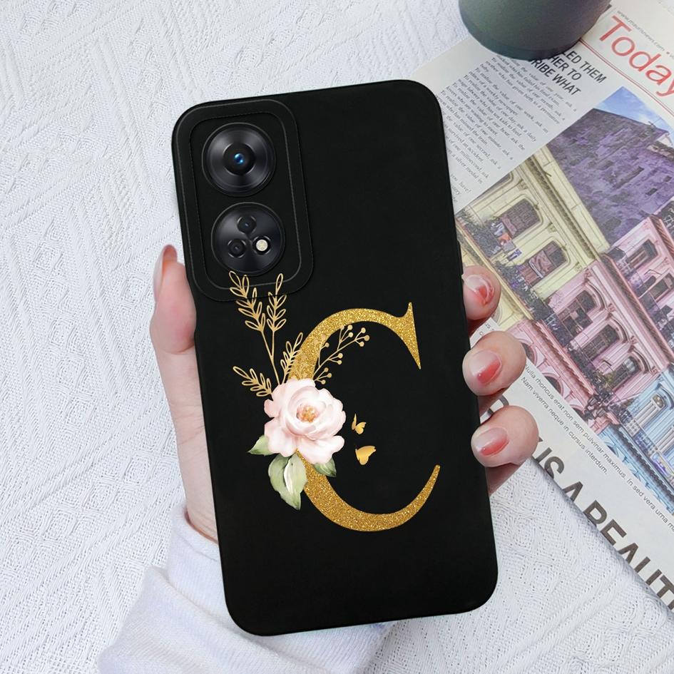 Чехол для телефона для Oppo Reno2 Reno3 4G 5G 4 5 Lite Pro, модный чехол для пары, цветочные буквы, матовый тонкий, мягкий силиконовый противоударный противоударный чехол для бампера Oppo