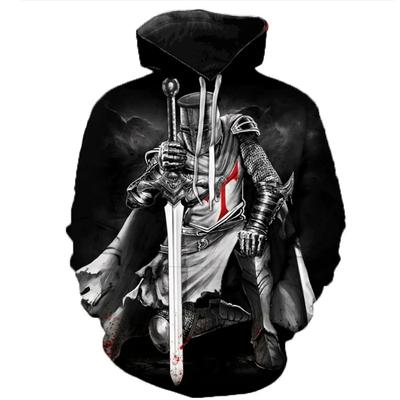 Новые толстовки с капюшоном Knights Templar Autumn 3D Printed Hoodies для мужчин и женщин, модные повседневные толстовки с капюшоном, детские пуловеры, верхняя одежда, мужское пальто