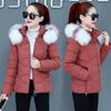 Women's Hair Collar Short Slim Warm Jacket Fluffy Zipper Jacket Plus Size Warm Jacket Winter Warm Hooded Jacket