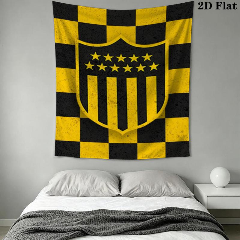 Penarol Football Club Wall Tapestry Aesthetic Wall Hanging Printed Fabric Blanket Decorative Tapestries for Bedroom Living Room Home Decor