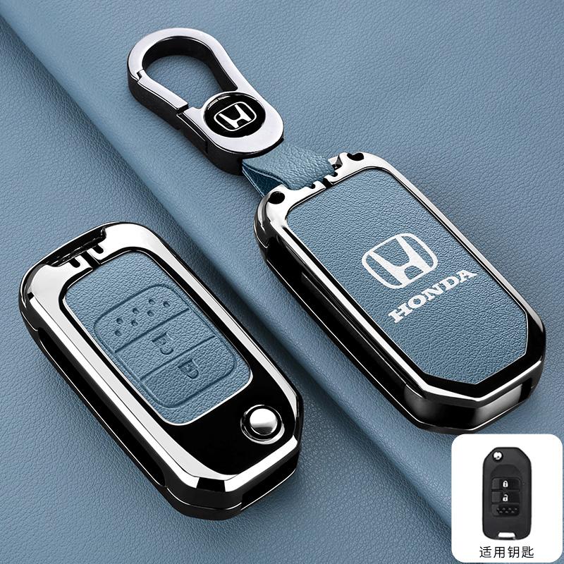 Zinc Alloy Car Flip Smart Key Case Cover Protection Shell For Honda Civic 4d 9th Gen 10 Accord XRV Life Jazz Crv Fit CR-V Crider