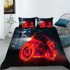 Комплект постельного белья с тематикой транспорта, пододеяльник и наволочка с принтом мотоцикла/самолета, AU/EU/US/DE, полноразмерное украшение для дома