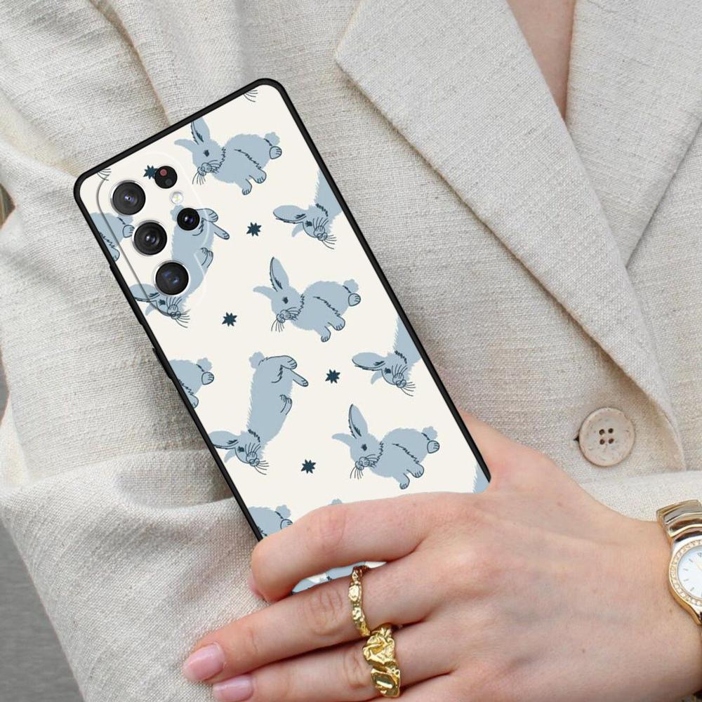 Чехол для телефона с кроликами для Samsung Galaxy S26 Ultra S25 S24 S23 S22 S21 S20 Note10