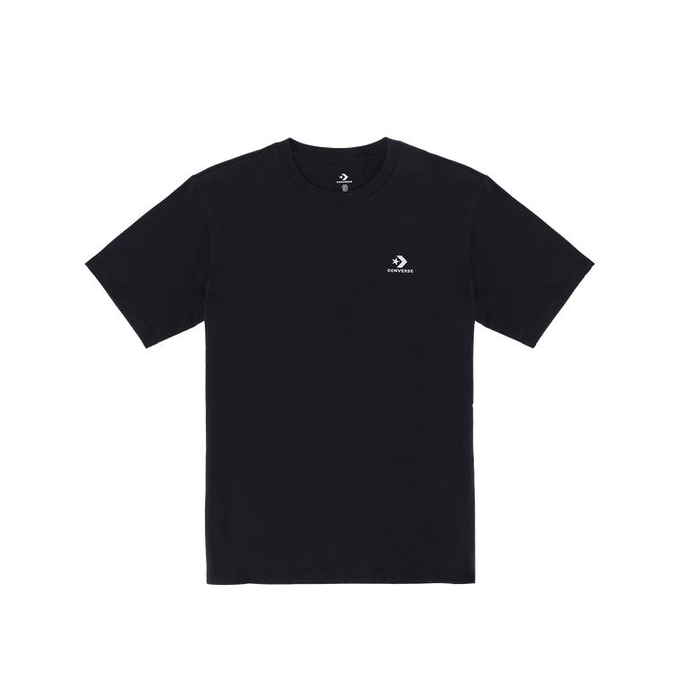 Converse Футболки Мужские Черные С Круглым Вырезом Умеренный Прямой Крой MCH688-023