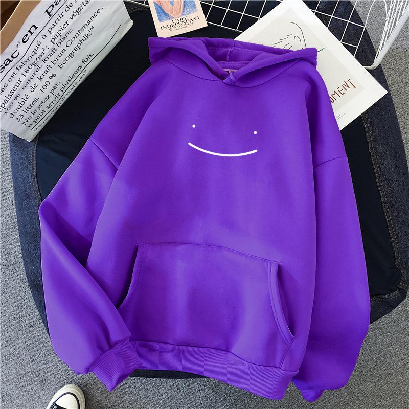 2023 Autumn Winter Fashion Clothing Hooded Casual Y2k Sweatshirt Women's Smile Face Solid Color Hoodies Lazy Style Loose Hoodie