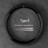 Universal Non-Slip D-Type Car Steering Wheel Cover - All-Season, Sweat-Absorbing Baby Velvet for Men & Women