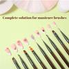 9PCS UV Gel Nail Brush Liner DIY Painting Pen Manicure Acrylic Drawing Brush For Nail Art Design Nails Tip Display Painting Tool