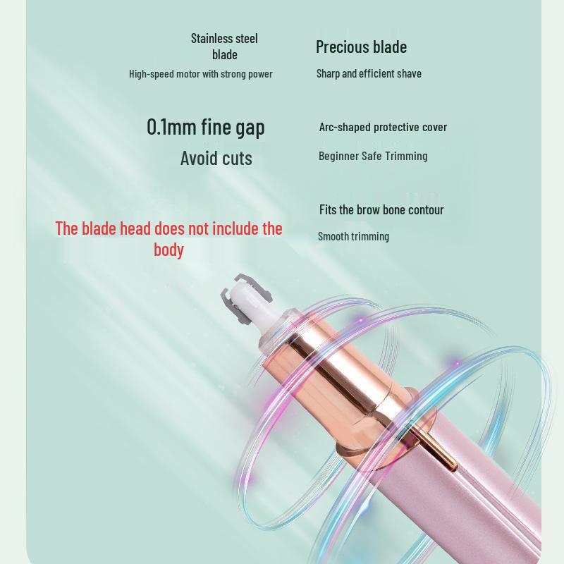 Перезаряжаемый электрический триммер для бровей — безопасен для новичков