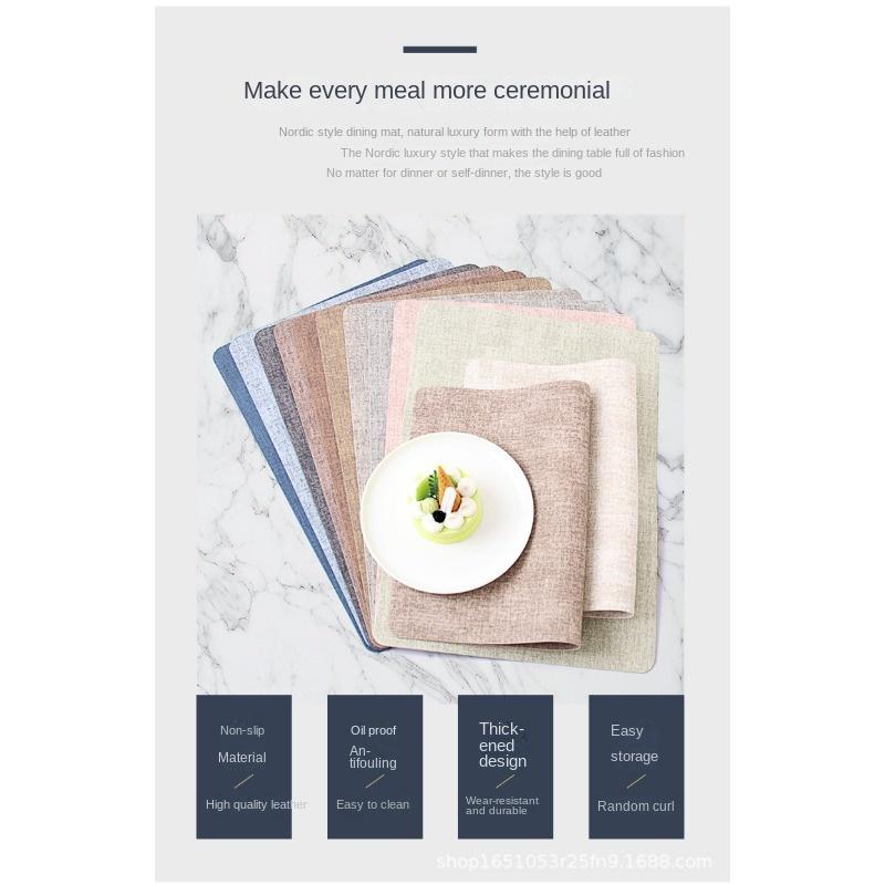 6 шт. Моющиеся коврики для стола Нескользящие теплоизоляционные коврики из ПВХ для обеденного стола кухонные аксессуары