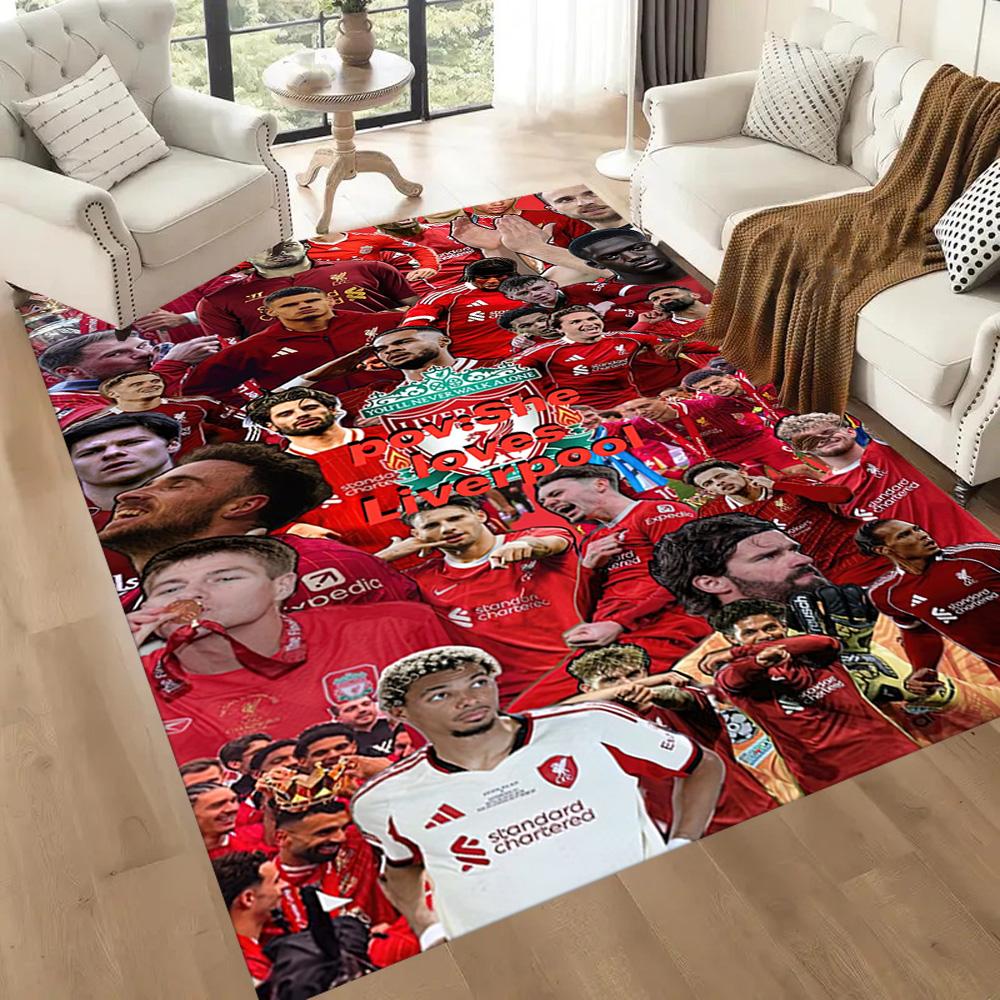 Liverpool Football Club Floor Mat Design For Kitchen Living Rooms Game Room Dining Room Antislip Carpet Anime Office Decor Best For Christmas