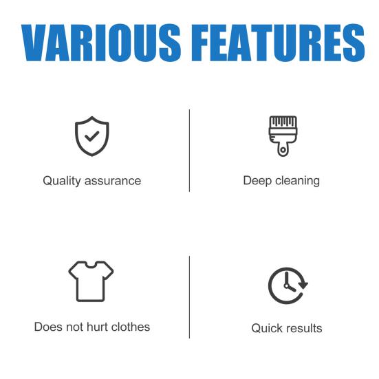 50 мл средство для удаления ржавчины с одежды Мощная эффективная чистка с низким содержанием пены Портативный многофункциональный очиститель для всех тканей для стирки одежды и пятен