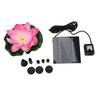 Lotus Flower Solar Water Pump Landscaping Floating Solar Bird Bath Fountain for Fish Pond Garden