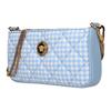 Versace Logo Fabric And Leather Mini Shoulder Bag Women shoulder bag Light-Blue 10155411A139842VE7V