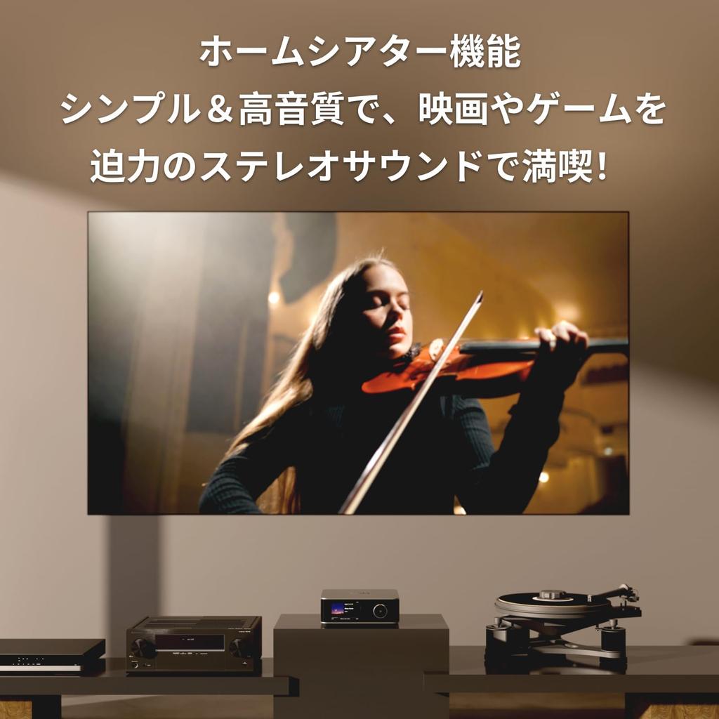 WiiM Ultra Музыкальный стример Цифровой предусилитель Google Cast Alexa Потоки Amazon HDMI Вход Phono Выход для наушников Космический серый [Прямой импорт] и 3,5-дюймовый