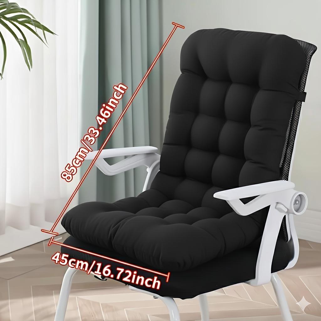 1Modern style comfortable chair cushion with back support Available in multiple colors, filled with soft fibers, hand washable Suitable for office