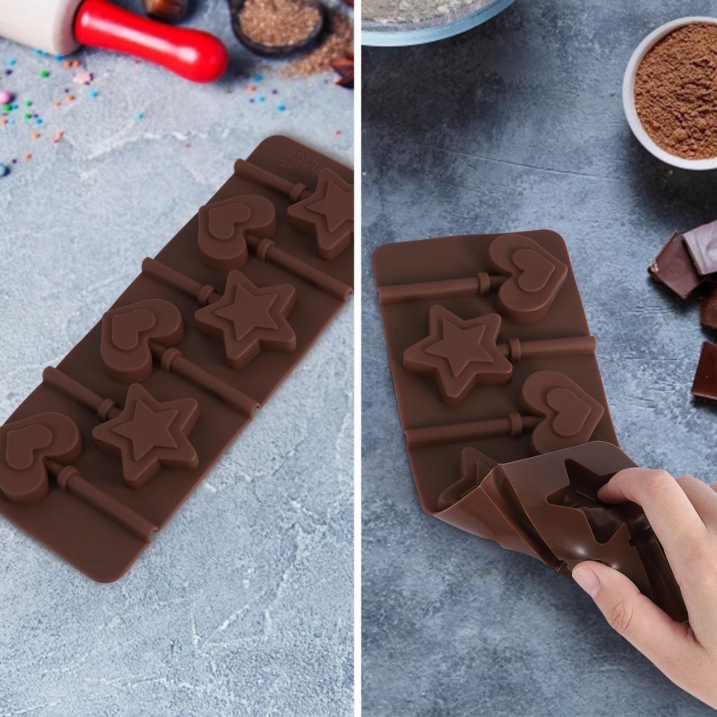 Силиконовая форма для шоколада «Звезда, сердце, любовь, валентинка» для льда и леденцов для детей