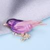 Blucome Милая красочная брошь в виде ветки птицы, эмалированная женская брошь для костюма, сумки, булавки, ювелирные изделия, подарки на Новый год