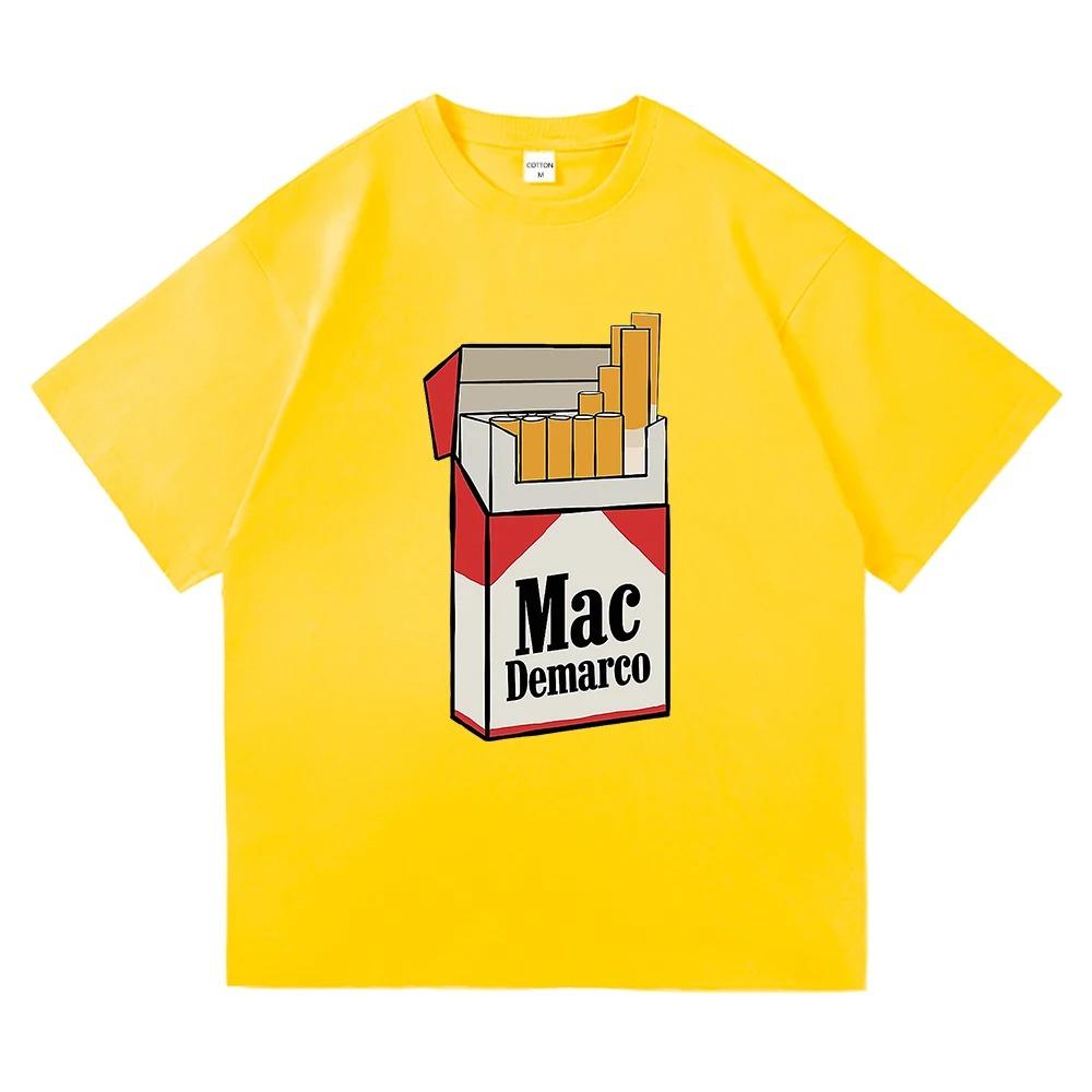 Футболка с графическим принтом Mac DeMarco Ill Smoke You Ode to Viceroy Мерч Харадзюку Милый Стиль Унисекс Хлопок Женские и Мужские Футболки