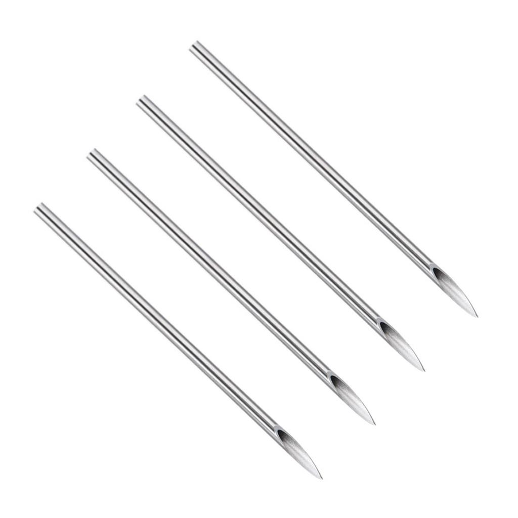 6 Types 100PCS Piercing Needles Sterile Disposable Tattoo Piercing Needles for Nose Ear Lip