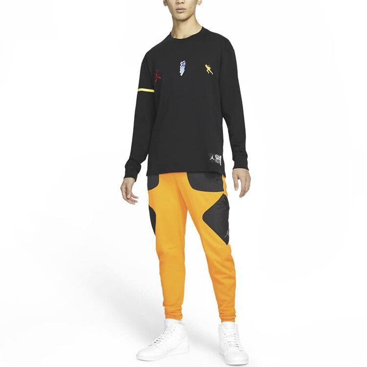 Штаны спортивные Air Jordan x Naruto Uzumaki Zion 1 'Оранжевые' Мужские DO6600-833