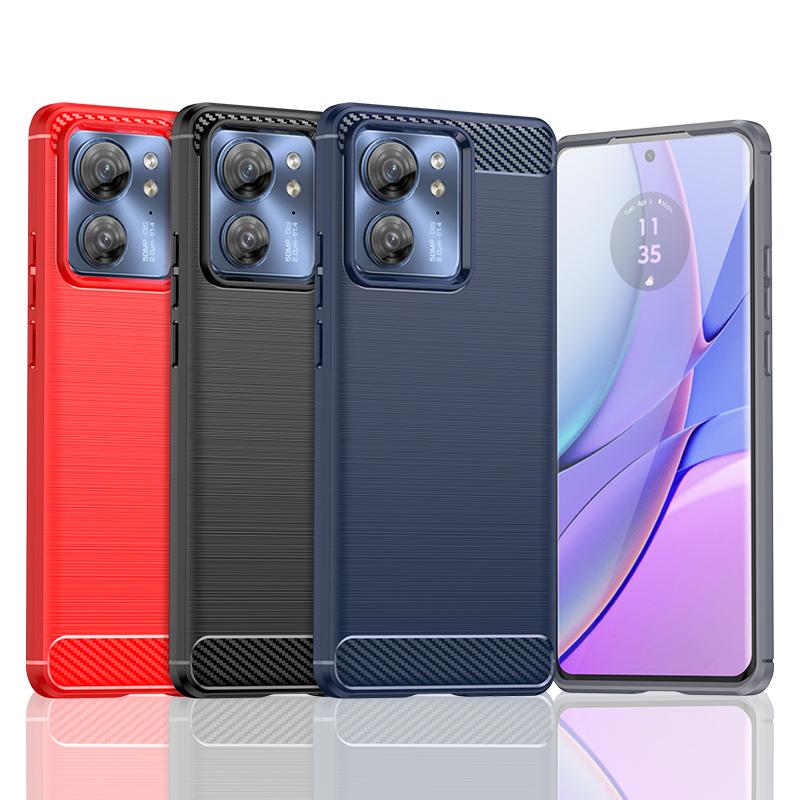 Роскошный противоударный чехол из углеродного волокна для телефона Motorola Moto Edge 2023 Edge 5G 2024 Edge Plus Edge 20 Lite Чехлы-бамперы из ТПУ