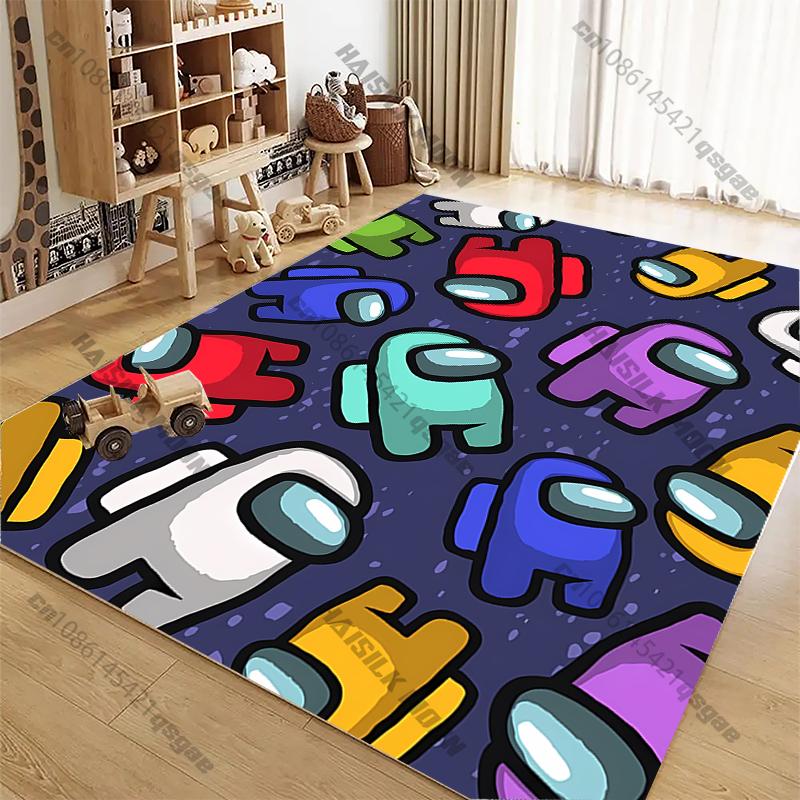 17 Styles A-Am0ng U-Us Printed Carpet Anti-slip Sound Insulation,LivingRoom Bedroom Entrance Door Mat Sofa Rug Next Day Shipping