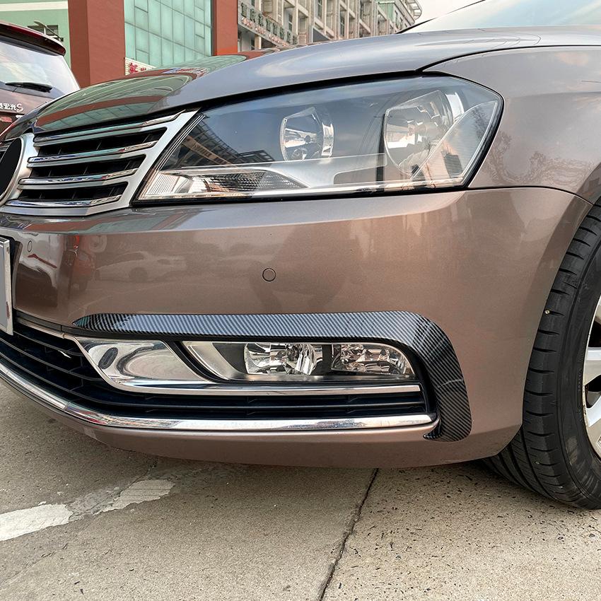 Передний бампер, противотуманная фара, решетка для VW Passat B7, седан, вариант 2011-2015, автомобильная литая полоса, украшение для противотуманной фары