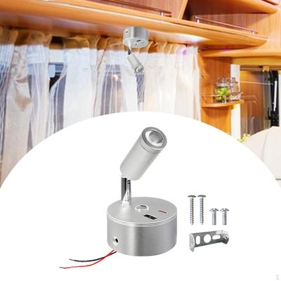 Внутреннее освещение для автодома 12В 24В Регулируемые цвета Прикроватное с USB-портом Освещение для грузового отсека
