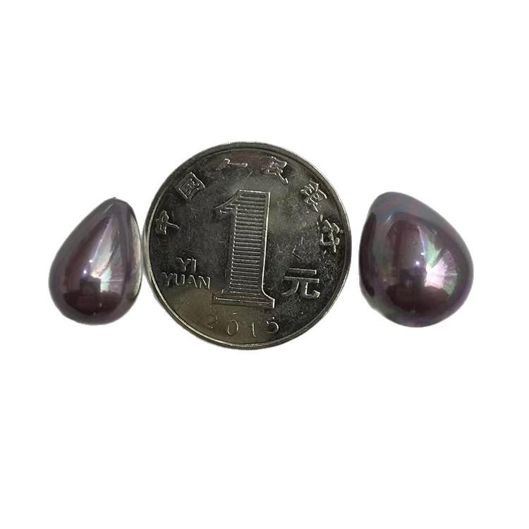 Разноцветные неправильные бусины из имитации жемчуга под ракушку, полусверленые капли для DIY-украшений