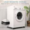 Adjustable heavy-duty appliance caster wheels, furniture moving wheels with brakes, washing machine wheels, load capacity 660 lbs