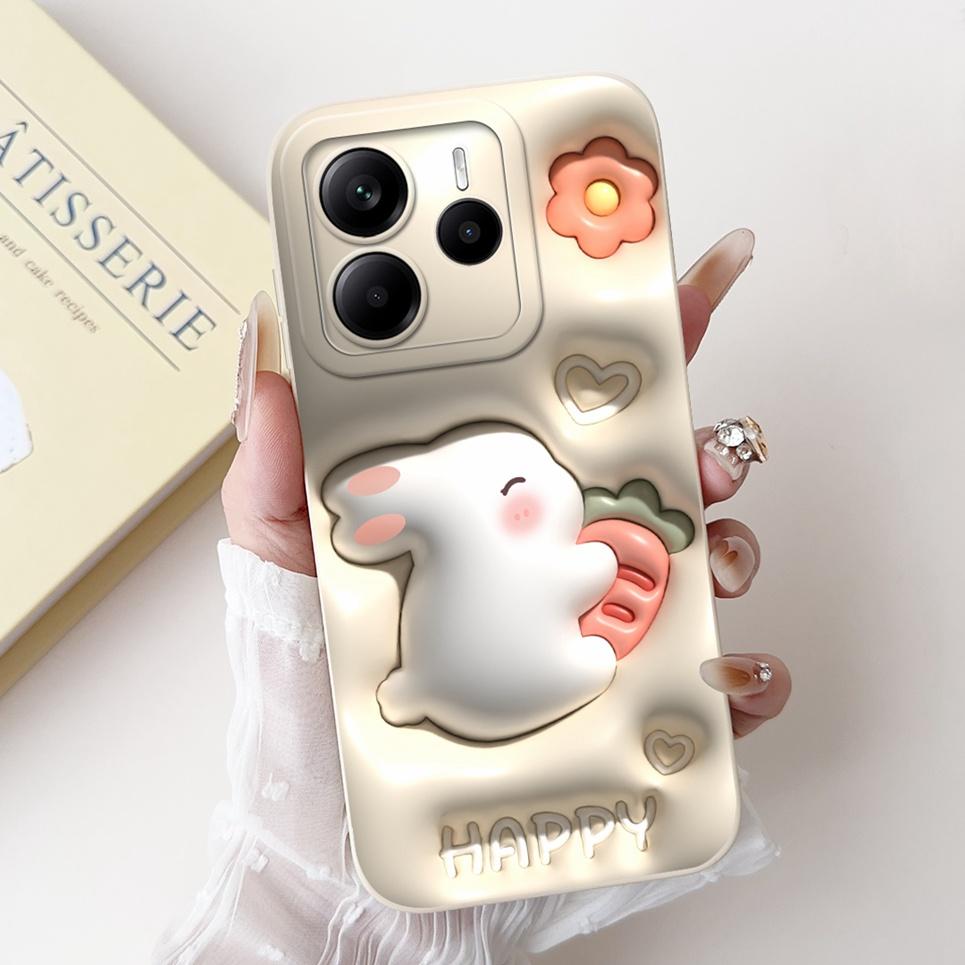 Новый модный чехол для Xiaomi Redmi Note 14 14S 14 Pro Plus, корпус телефона, цветок, бабочка, роскошный, девичий, задняя крышка, мягкий силикон