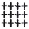 100Pcs 1/4",1/8" Barbed Connector with Threaded Garden Micro Drip Irrigation Conversion Couplings 4/7mm,3/5mm Hose Fittings Watering Joint
