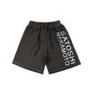 LUXEON High Street T Shirt Classic Retro Letter Wash Distressed Print Shorts Men Women Same Style Shirts Short -pants