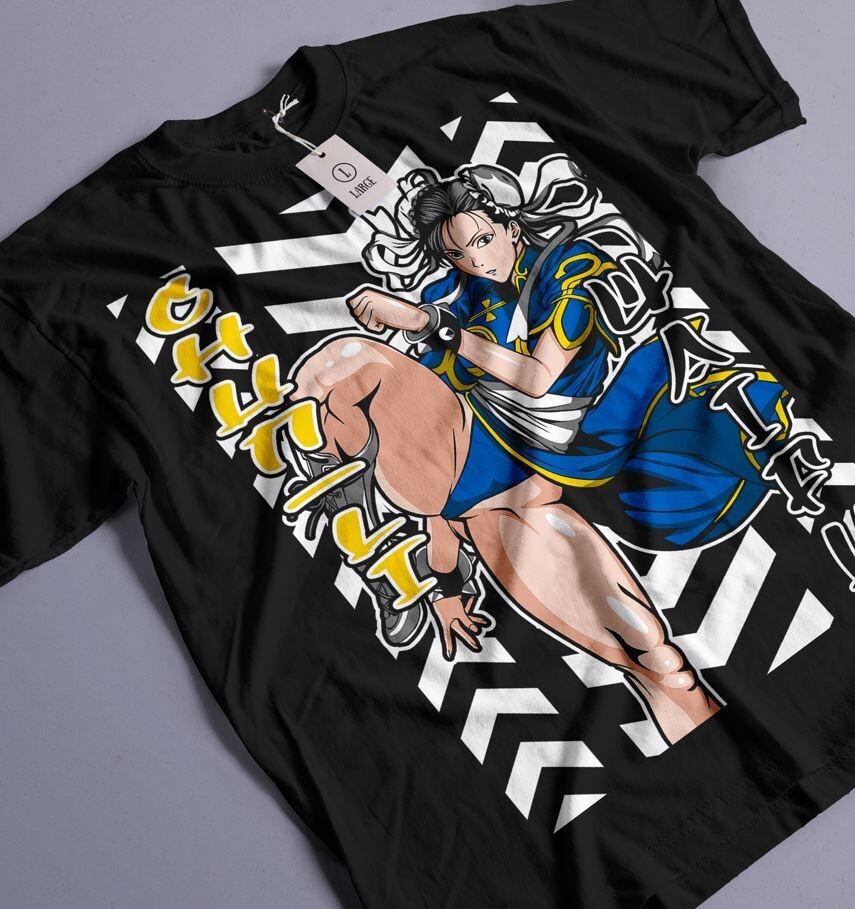 Chun Li Tshirt Street Fighter Vs King Of Fighters Snk Anime Gift Shirt All Size