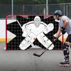 Hockey Goal Net Target Tear-Resistant Oxford Cloth Portable Hockey Net (Door Frame Not Included) for Practicing Accuracy