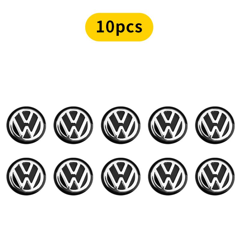 For VW 14mm Car Key Badge Emblems Replacement Car Key Stickers For Volkswagen VW Polo Passat B5 B6 B7 T4 T5 Golf 4 5 6 Tiguan Jetta GTI zs3