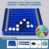 Kids Reversi Strategy Board Game Logical Thinking Training Parent-Child Integrative Family Educational Black White Chess Toy Teens Adults Gift