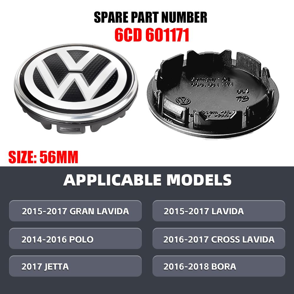 HIJK1 Emblems 56/65/66MM Car Wheel Center Hup Caps Wheel Cover For Volkswagen Passat CC Tiguan L Golf 6 Variant Touran Sagitar GTI VW