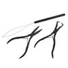1 Set of Hair Extension Plier Micro Ring Applicator Remover Plier Hair Loop Tool Metal Hair Clip Scissor for Weft Extensions