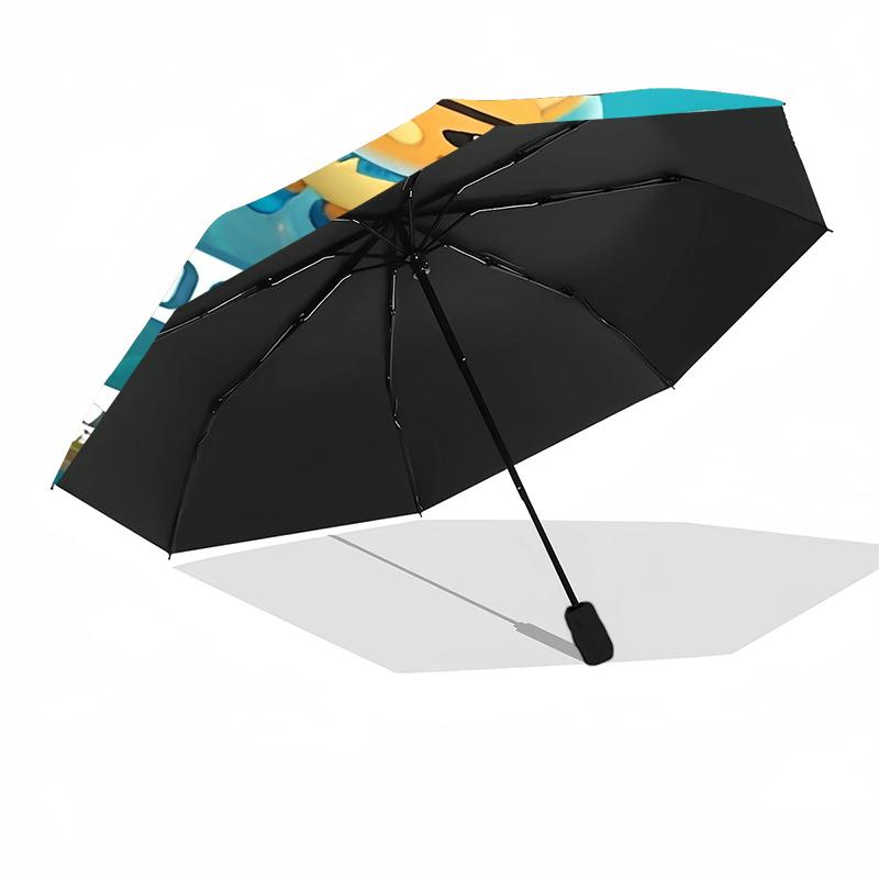 Custom Name Octonauts Theme Automatic Umbrella, Lightweight & Portable, 8 Rib, Perfect for Outdoor Travel, Birthdays, Christmas, Gifts.