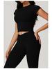 Women's Eco-Friendly Recycled Quick-Dry High-Strength Running T-Shirt with Cap Sleeves 8799