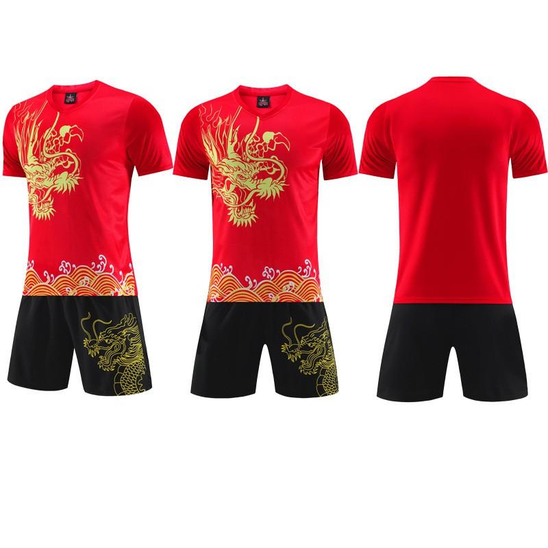 Dragon Boat Race Quick Dry Short Sleeve Jersey Set Men Sports Training