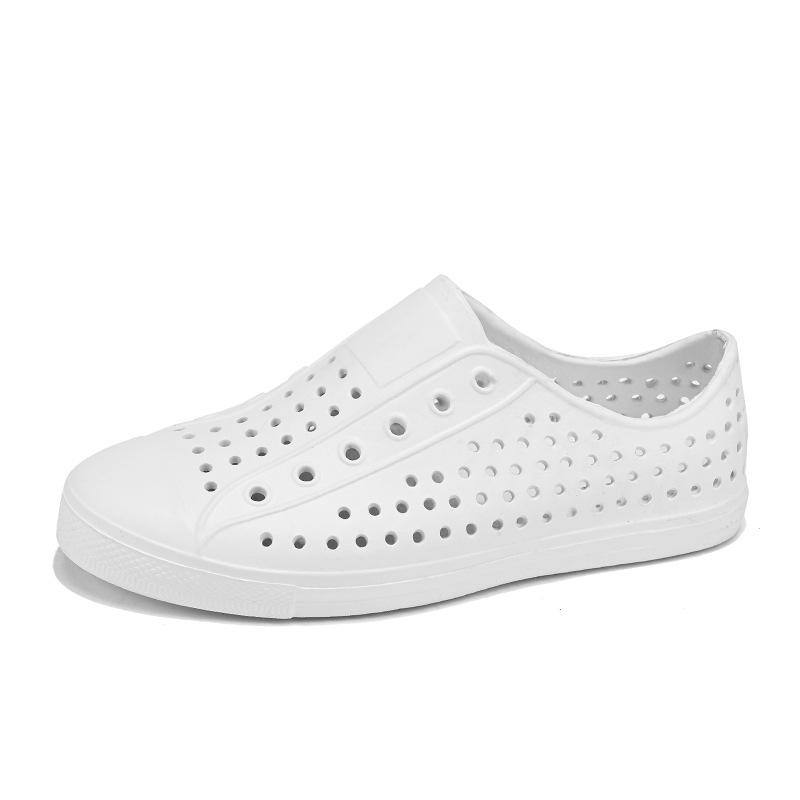 Летняя повседневная обувь для женщин. Легкие лоферы One Step Slip-On. Удобная дышащая обувь с отверстиями. Пляжные сандалии больших размеров для пар.