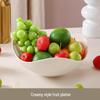 Пластиковый набор тарелок для фруктов и закусок, 5 шт., в кремовом цвете