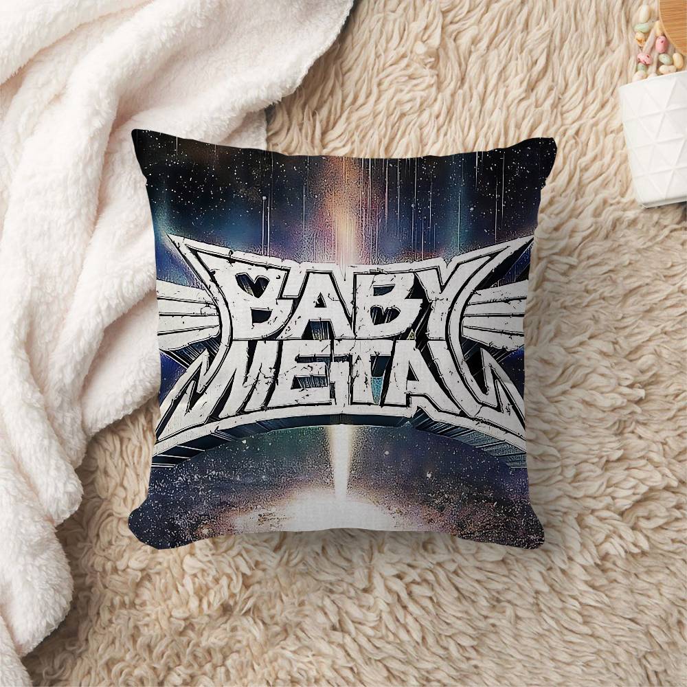 Japanese BBABYMETAL Band Music Cushion Cover Decorative Pillow Sofa Home Decor Case Pillow Cases