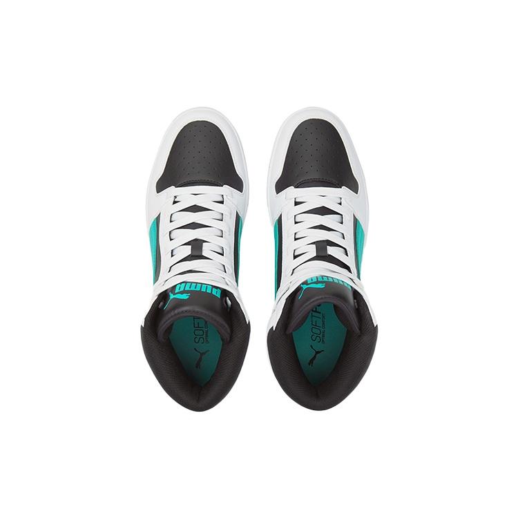 Puma Унисекс Rebound LayUp Средние Черный/Белый/Зеленый Мужской 369573-26