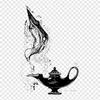 Genie Lamp Drawing Genie Drawing Iron On Heat Transfer Printing Vinyl Patches Sticker for Clothes DIY Appliques Washable Patches